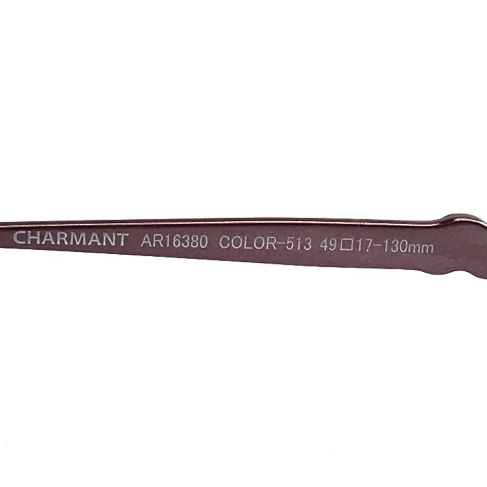Aristar Petite Eyeglasses Frames AR16380 513 Wine Purple Half Rim 49-17-130